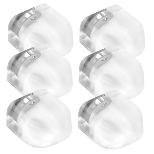 NUOBESTY 6 Stück Magnetische Türstopper ohne Bohren Transparente Silikon Bodentürstopper mit Selbstklebendem Bodenbefestigung Stoßdämpfender Wand Bodenschutz für Zuhause und Büro von NUOBESTY