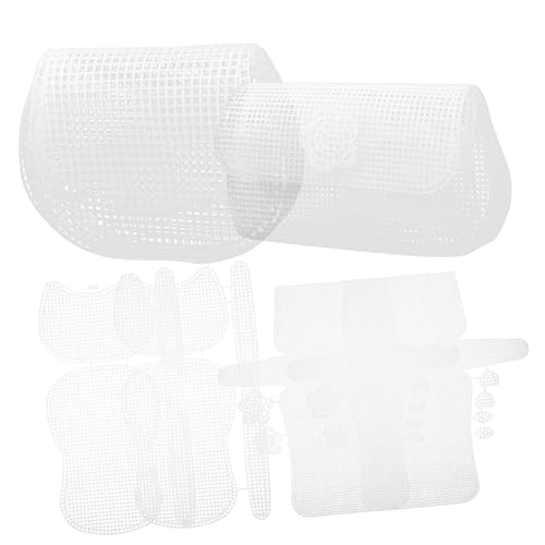 NUOBESTY 6 Stücke Kunststoff Mesh Blätter für Selbstgemacht Handtaschen Häkelzubehör Näh und Stickprojekte Anpassbar Langlebig für Bastelarbeiten von NUOBESTY