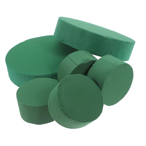 NUOBESTY 6 Stück Runde und Trockene Schaumstoffblöcke für Frische und Künstliche Blumenarrangements Hochzeits und Partyd Dekorationen von NUOBESTY