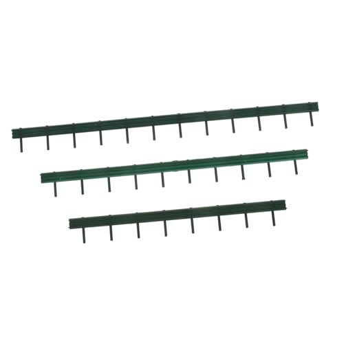 NUOBESTY 6 Stück Sand Tischstraßenzaun Accessoire Micro Landscape Road Barrier Handwerk Eisenbahn -Szene Mini Road Zaun Micro Landscape Barrier Sand Tisch Abs Grün von NUOBESTY
