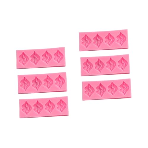 NUOBESTY 6 Stück Silikonform Teilig Lippenform Fach Silikon Backform Langlebig Hitzebeständig für Kuchen Seife Wachs Gießen DIY Handwerk von NUOBESTY
