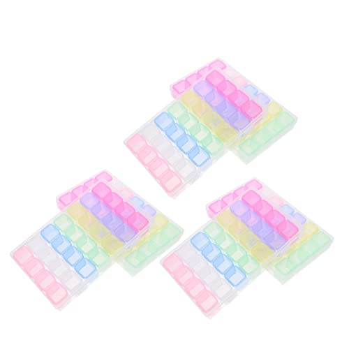 NUOBESTY 6 Stück Teiliges Aufbewahrungsbox für Diamanten Bunte Organizer Box mit Fächern für Schmuck Perlen und Nailart Zubehör für DIY Projekte und Kunsthandwerk von NUOBESTY