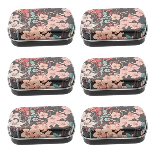 NUOBESTY 6 Stück Teiliges Kleine Metall aufbewahrungsbox mit Klappdeckel Tragbare Rechteckige Bonbondose aus Robustem Eisen Kompakter Organizer für Kleinteile Praktische Mini Box mit Dicht NUOBESTY 6 Stück Teiliges Kleine Metall aufbewahrungsbox mit Klappdeckel Tragbare Rechteckige Bonbondose aus Robustem Eisen Kompakter Organizer für Kleinteile Praktische Mini Box mit Dicht von NUOBESTY
