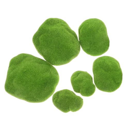 NUOBESTY 6 Stück Teiliges Künstliches Moosstein- Pflegefreie Deko-Steine für Blumenarrangements Miniaturgärten und Bastelprojekte Platzsparend Vielseitig für Wohn Eventdekoration Leicht zu NUOBESTY 6 Stück Teiliges Künstliches Moosstein- Pflegefreie Deko-Steine für Blumenarrangements Miniaturgärten und Bastelprojekte Platzsparend Vielseitig für Wohn Eventdekoration Leicht zu von NUOBESTY