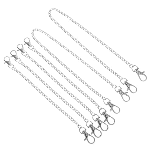 NUOBESTY 6 Stück Teiliges Metall aufhängungsketten mit Haken Verstellbar Robuste Kleine Ketten für Poster Pflanzen und Dekorationen zum Aufhängen von Bildern Fensterschmuck und Bannern von NUOBESTY