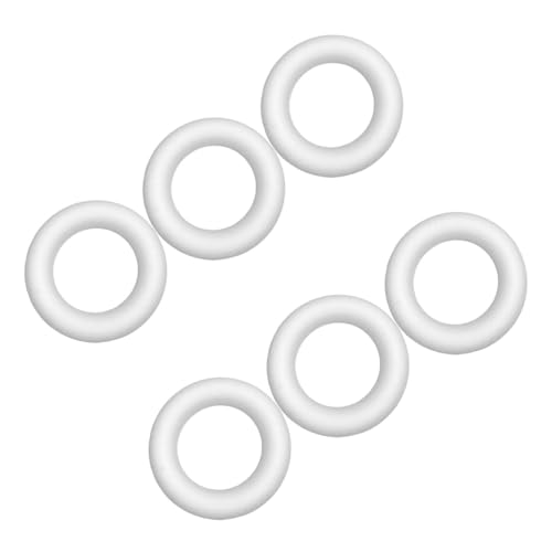 NUOBESTY 6 Stück Teiliges Schaumstoffringe Unfertige Leichte Bastelkreise aus Sicherem Schaumstoff für DIY Dekoration Malprojekte und Kreative Festival Party kränze NUOBESTY 6 Stück Teiliges Schaumstoffringe Unfertige Leichte Bastelkreise aus Sicherem Schaumstoff für DIY Dekoration Malprojekte und Kreative Festival Party kränze von NUOBESTY