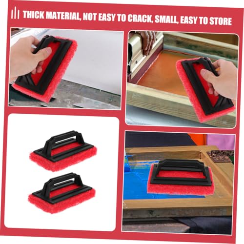 NUOBESTY 6 Stück Teiliges Siebdruck reinigungsbürsten Griff Langlebiger Tintenentferner Multifunktionale Scrub Pads für Schnelles Entfernen von Tintenflecken Siebdruckrahmen Rot NUOBESTY 6 Stück Teiliges Siebdruck reinigungsbürsten Griff Langlebiger Tintenentferner Multifunktionale Scrub Pads für Schnelles Entfernen von Tintenflecken Siebdruckrahmen Rot von NUOBESTY