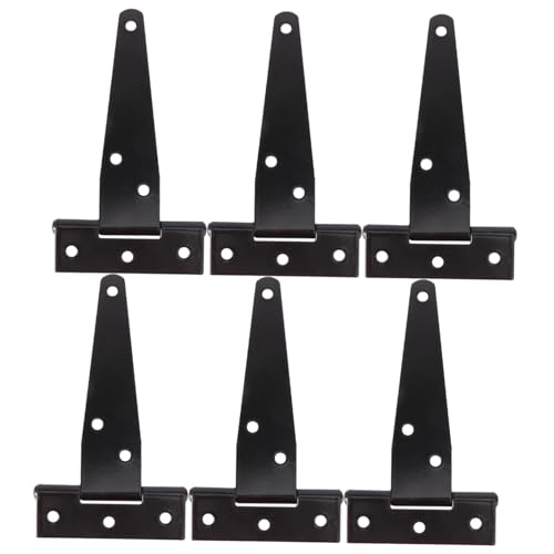 NUOBESTY 6 Stück Teiliges T förmiges Türscharnier aus Rostfreiem Eisen Pulverbeschichtet Schwarz mit Schraubenlöchern für Stabile Montage Geeignet für Gartentore Türen und Möbel NUOBESTY 6 Stück Teiliges T förmiges Türscharnier aus Rostfreiem Eisen Pulverbeschichtet Schwarz mit Schraubenlöchern für Stabile Montage Geeignet für Gartentore Türen und Möbel von NUOBESTY