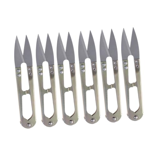 NUOBESTY 6 Stück U Förmige Fadenschneider Mini Federscheren für Stickerei Nähen Basteln und Robuste Tragbare Scheren mit Federndem Mechanismus Zufälligen Farben Zufällige NUOBESTY 6 Stück U Förmige Fadenschneider Mini Federscheren für Stickerei Nähen Basteln und Robuste Tragbare Scheren mit Federndem Mechanismus Zufälligen Farben Zufällige von NUOBESTY