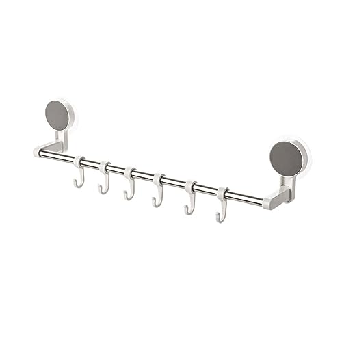NUOBESTY 6 Stück mit Saugnapf und Haken Praktischer Küchen und Bad Organizer Platzsparendes Kratzfreies Wandregal für Handtücher und Küchenutensilien NUOBESTY 6 Stück mit Saugnapf und Haken Praktischer Küchen und Bad Organizer Platzsparendes Kratzfreies Wandregal für Handtücher und Küchenutensilien von NUOBESTY