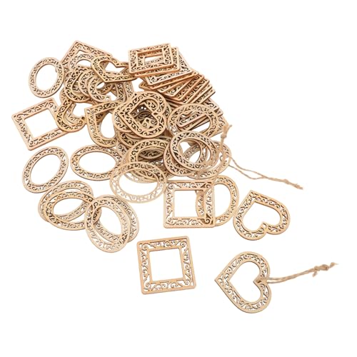 NUOBESTY 60 Stück Teiliges Holzrahmen für Basteln Unbehandelte Herz Ovalrahmen Leichte Holzanhänger für DIY Fotohalter Vielseitige Dekoration für Valentinstag und Wohnaccessoires NUOBESTY 60 Stück Teiliges Holzrahmen für Basteln Unbehandelte Herz Ovalrahmen Leichte Holzanhänger für DIY Fotohalter Vielseitige Dekoration für Valentinstag und Wohnaccessoires von NUOBESTY