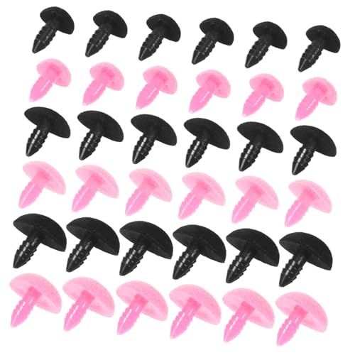 NUOBESTY 60stücke Gehäkelte Puppennasen Aus Kunststoff Handgefertigte Nasen Für Stofftiere Beflockte Nasen Mit Unterlegscheiben Für DIY-puppenherstellung NUOBESTY 60stücke Gehäkelte Puppennasen Aus Kunststoff Handgefertigte Nasen Für Stofftiere Beflockte Nasen Mit Unterlegscheiben Für DIY-puppenherstellung von NUOBESTY