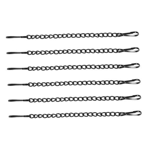 NUOBESTY 6Stücke Teiliges Türschild Hängeketten Metall Hängeketten für Fenster und Brandschutzanzeigen Langlebige Schwarze Eisenketten für Außenanwendungen Installieren von NUOBESTY