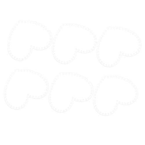 NUOBESTY 6Stücke Transparente Acryl Herz Formbrett DIY Werkzeuge für Geflochtene Taschen für Handarbeiten und Kreative von NUOBESTY