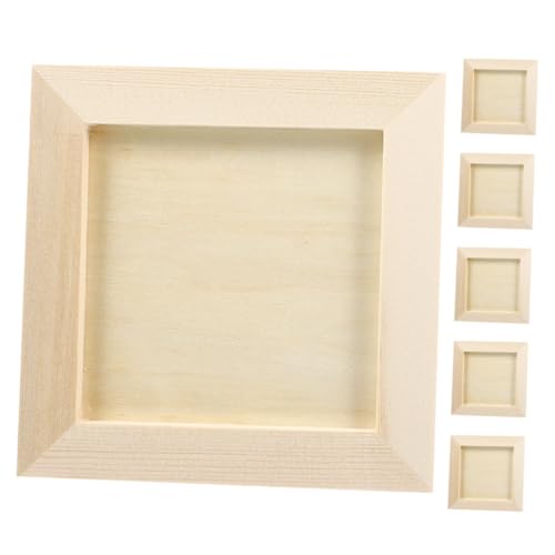 NUOBESTY 10 X 10 cm Bilderrahmen Aus Ton – Bastelrahmen-Set Aus Holz Für Kunstprojekte Und Präsentationen Von Kindern NUOBESTY 10 X 10 cm Bilderrahmen Aus Ton – Bastelrahmen-Set Aus Holz Für Kunstprojekte Und Präsentationen Von Kindern von NUOBESTY