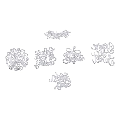 NUOBESTY 6stücke Stanzformen Aus Kohlenstoffstahl Für DIY-bastelprojekte Scrapbooking Und Albumdekoration Prägeschablone Mit Glatter Oberfläche Einzigartiges Muster Für Handarbeiten NUOBESTY 6stücke Stanzformen Aus Kohlenstoffstahl Für DIY-bastelprojekte Scrapbooking Und Albumdekoration Prägeschablone Mit Glatter Oberfläche Einzigartiges Muster Für Handarbeiten von NUOBESTY