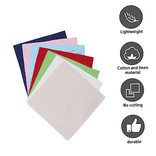 NUOBESTY 7 Stück Teiliges Baumwoll Leinen Stickset DIY Werkzeug für Handarbeiten für Stickerei Tischdecken und Nähprojekte von NUOBESTY