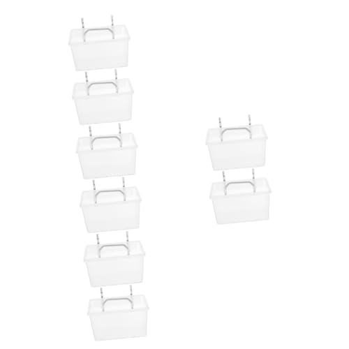 NUOBESTY 8 Sätze Klassifikation Aufbewahrungsbox Planke Schließfach Klare Mülleimer Klebriger Haken Pegboard-Tool-Organizer Steckbrettkörbe Pegboard-behälter Bolzen Bin Aufbewahrungsbox Pp von NUOBESTY