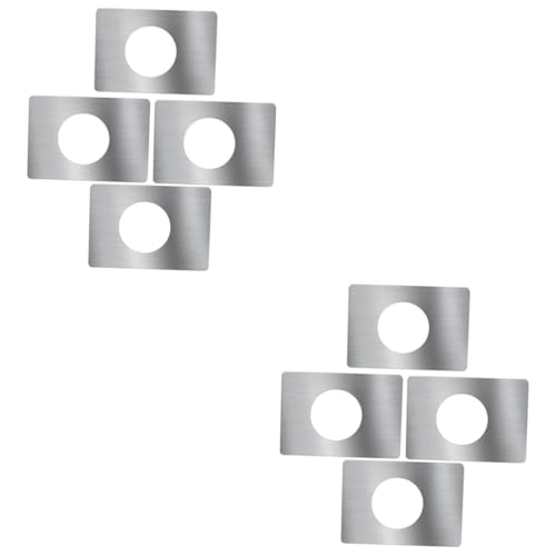 NUOBESTY 8 Stck Teiliges Türverstärkungsset Türschloss Reparaturplatten zur Abdeckung von Kratzern Verstärkung Loser Passend für Metalldurchgänge Einsetzbar von NUOBESTY