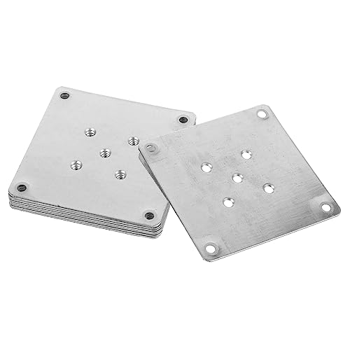 NUOBESTY 8 Stücke Möbel Bein Befestigung Platten 5-Loch Montageplatte Kupfer Stabil und Langlebig für Tisch und Möbelreparatur Einfache Installation für Sofas und Stühle NUOBESTY 8 Stücke Möbel Bein Befestigung Platten 5-Loch Montageplatte Kupfer Stabil und Langlebig für Tisch und Möbelreparatur Einfache Installation für Sofas und Stühle von NUOBESTY