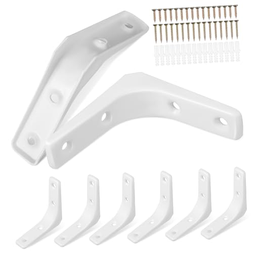 NUOBESTY 8 Stück Regalhalterungen Wandregal Stützen Stabile Eckträger für Schwimmende Einfache Installation Geeignet für Küche Büro und Wohnzimmer NUOBESTY 8 Stück Regalhalterungen Wandregal Stützen Stabile Eckträger für Schwimmende Einfache Installation Geeignet für Küche Büro und Wohnzimmer von NUOBESTY