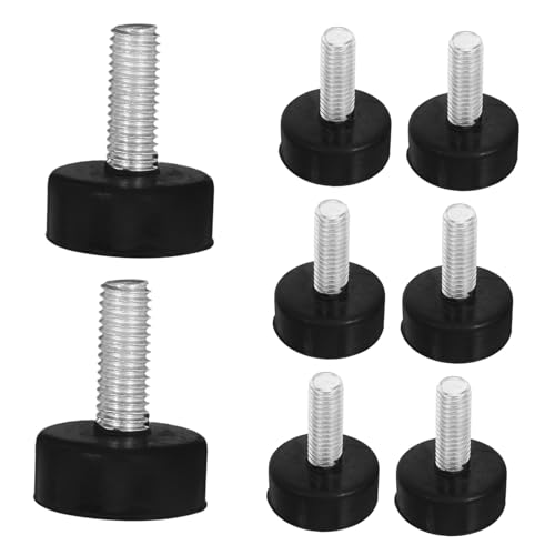 NUOBESTY 8stücke Gummipuffer Einstellbare Gummifüße Für Waschmaschinen Und Möbel Hochwertige Schwingungsdämpfer Mit Schraube Geräuschreduzierende Fußpolster Für Geräte von NUOBESTY