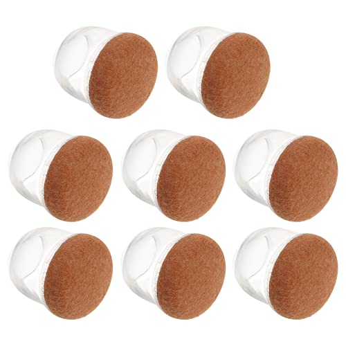 NUOBESTY 8 Stück Stuhlbeinschutz Essen Stuhlbeinabdeckungen Beinschutz für Möbelstühle gleitet Beine klein stuhlhussen Teppich Stuhlbeinschützer Beinschützer für Stühle Filz von NUOBESTY