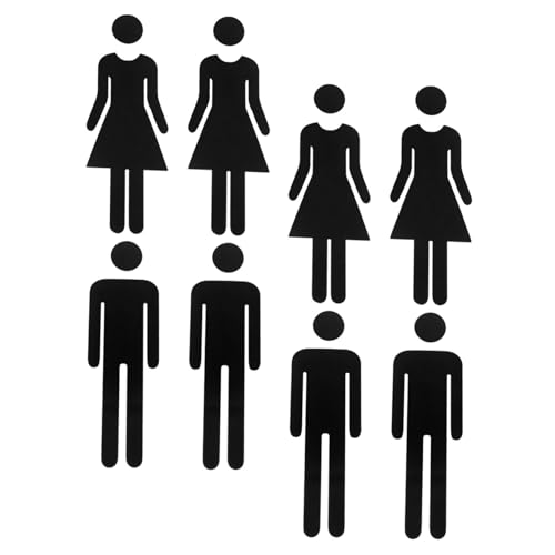NUOBESTY 8 Stück Teiliges Acryl Wc Türschild Unisex Toilettenzeichen für Männer und Frauen Langlebige Badezimmerbeschilderung Modernes Design für Büro Geschäft und Zuhause NUOBESTY 8 Stück Teiliges Acryl Wc Türschild Unisex Toilettenzeichen für Männer und Frauen Langlebige Badezimmerbeschilderung Modernes Design für Büro Geschäft und Zuhause von NUOBESTY