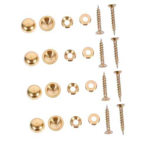 NUOBESTY 8 Stück Teiliges Kupfer Spiegel Schraubenabdeckkappen Dekorative Metallnägel mit Stabiler Passform Langlebig und Präzise Gefertigt für Werbeschilder und Wandmontage von NUOBESTY