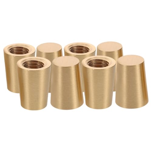 NUOBESTY 8 Stück Teiliges Messing Möbelfüße Konisch Geformt Höhe rutschfeste Untersetzer für Tabletts und Kleine Möbel Langlebige Elegante Möbelbeine für Schrank und Sofa von NUOBESTY