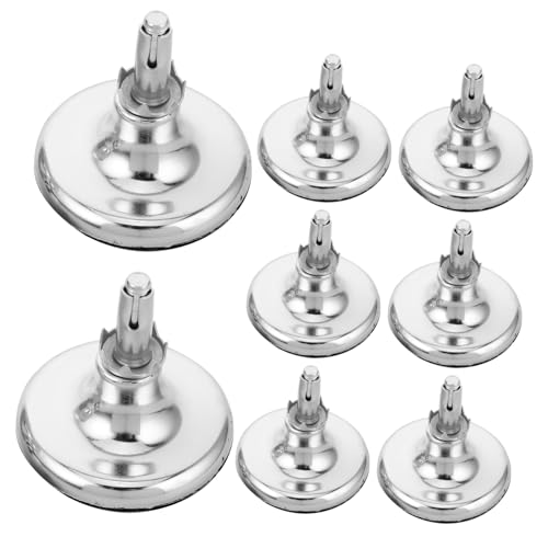 NUOBESTY 8 Stück Teiliges Möbelbeine aus Verchromtem Stabile und Schwere Sofabeine mit Pin Design rutschfeste Möbelbeine für Betten Sofas und Schränke Bodenschoner und Einfache Montage von NUOBESTY