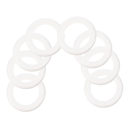 NUOBESTY 8 Stück Teiliges Schaumstoff DIY Kranz Ring Vielseitige Bastelringe für Kreative Dekoration Langlebig für Weihnachts Hochzeitsdekorationen von NUOBESTY
