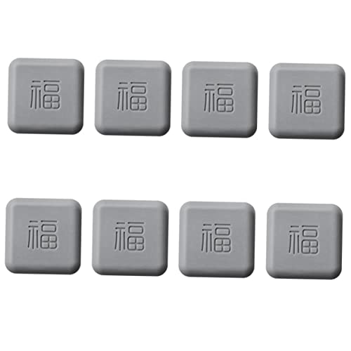 NUOBESTY 8 Stück Teiliges Silikon Türschutz Pads Selbstklebende Kollisions Türstopper für Möbel Geräuschdämpfend Stoßfest Geeignet für Schlafzimmer Küche Bad und Wohnzimmer von NUOBESTY