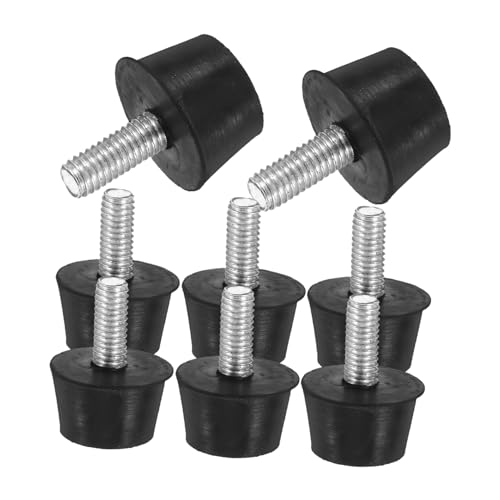 NUOBESTY 8 Stück Verstellbare Möbelnivellierer Schraubfüße für Tisch Stuhl Sofa Schrank rutschfest Geräuschdämpfend Präzise Nivellierung Abnehmbar und Waschbar von NUOBESTY