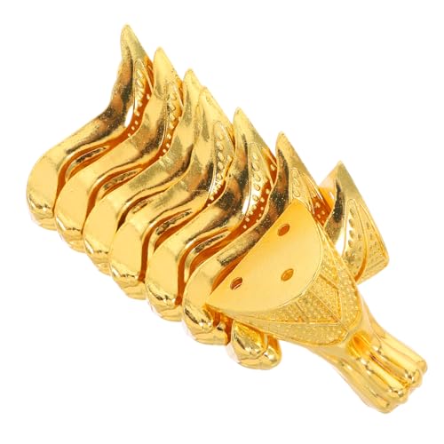 NUOBESTY 8 Stück Vintage Metall Eckfüße für Möbel Dekorative Stütze Wackel Funktion für Schmuckkästen DIY Hardware für Holzgehäuse Robust und NUOBESTY 8 Stück Vintage Metall Eckfüße für Möbel Dekorative Stütze Wackel Funktion für Schmuckkästen DIY Hardware für Holzgehäuse Robust und von NUOBESTY