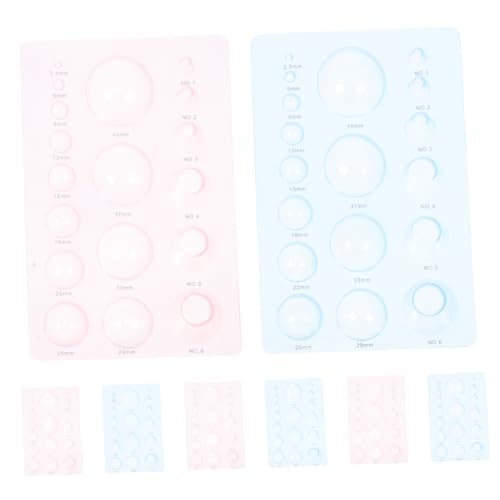 NUOBESTY 8-teiliges 3-reihiges Quilling-Werkzeug Für Papier: Halbrunde Kugelformen, DIY-bastelwerkzeug Zum Quillen Von Ton, Weicher Keramik – Präzise Bastelmodelle von NUOBESTY