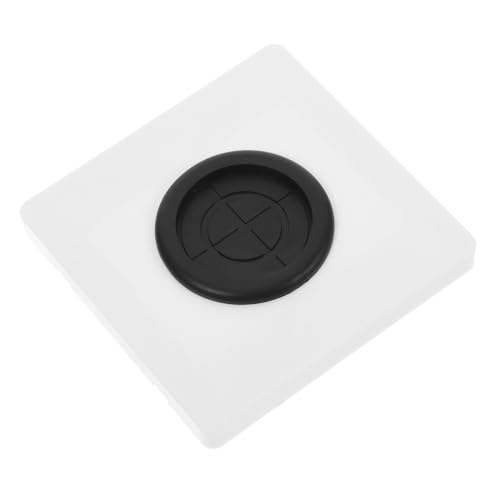 NUOBESTY Schwarze Wandplatte für Kabeldurchführung Dekorative Abdeckung mit Kabeldurchlass für Steckdosen für Zuhause und Hotels Robustem Material für Langlebige Nutzung von NUOBESTY