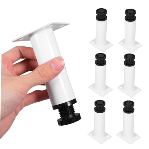 NUOBESTY 8stücke Verstellbare Metallmöbelbeine Runde Füße Ersatzfüße Für Schrank Bett Tisch Höhenverstellbare Füße Für Möbel Robuste Stützfüße NUOBESTY 8stücke Verstellbare Metallmöbelbeine Runde Füße Ersatzfüße Für Schrank Bett Tisch Höhenverstellbare Füße Für Möbel Robuste Stützfüße von NUOBESTY