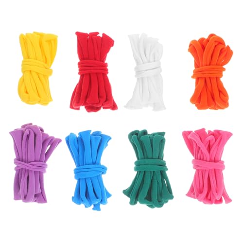 NUOBESTY 96 Stück Teiliges Bunte Elastische Loom-Loops Langlebige Nachfüllbänder aus Acrylfasern Nahtlos für Topflappen und Untersetzer Flexible Elastische Bänder für DIY-webprojekte von NUOBESTY