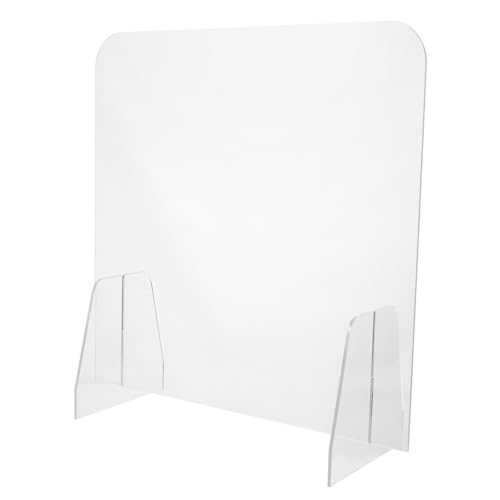 NUOBESTY Abnehmbares Hustenschutzschild Aus Selbststehendes Desktop Panel Für Rezeptionen Einfache Reinigung Schützt Und Ermöglicht Kommunikation von NUOBESTY