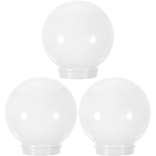 NUOBESTY Acryl Globe Lampenschirm Set 3 Stück Post Lampe Shades Ersatz Für Outdoor Veranda Licht Abdeckung NUOBESTY Acryl Globe Lampenschirm Set 3 Stück Post Lampe Shades Ersatz Für Outdoor Veranda Licht Abdeckung von NUOBESTY