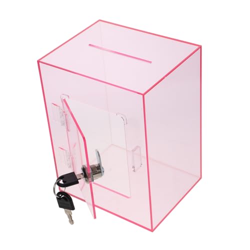 NUOBESTY Acryl Spendenbox mit Schloss Sicherer Vorschlagskasten für Fundraising Tipps und Abstimmungen Transparenter Behälter für Sichere Aufbewahrung und Faire Stimmabgabe NUOBESTY Acryl Spendenbox mit Schloss Sicherer Vorschlagskasten für Fundraising Tipps und Abstimmungen Transparenter Behälter für Sichere Aufbewahrung und Faire Stimmabgabe von NUOBESTY