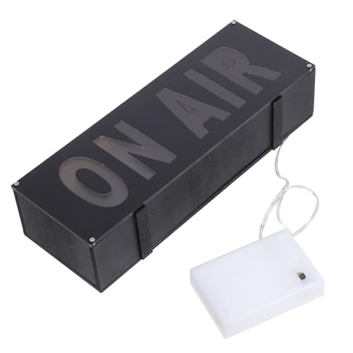 NUOBESTY On Air LED Schild Warnschild für Büro Studio Batteriebetriebenes Aufnahme Schild Leuchte für Schreibtisch Wandmontage Dekorative LED Warnleuchte für Kreative Anwendungen von NUOBESTY
