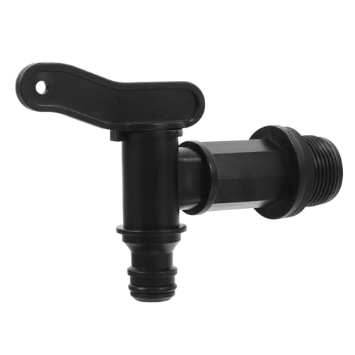 NUOBESTY Auslaufhahn Regentonne Kunststoff Adapter Wasserhahn Garten Schlauchanschluss Dicht Vielseitig Kompatibel Robust Langlebig für Sprinkler und Regenfass von NUOBESTY