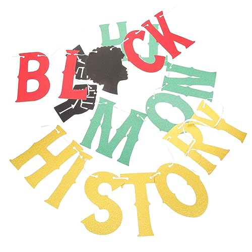 NUOBESTY Banner Set Afrikanische Amerikanische Dekoration für Feste Farbenfrohes und Kreatives Partyzubehör Langlebig für Feierlichkeiten und Besondere Anlässe von NUOBESTY