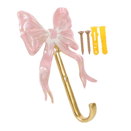 NUOBESTY Bow Knot Wandhaken Metall Retro Bow Hook für Mantel Hut Handtuch Schals Taschen Wohnzimmer Küche Bad Dekor Stilvoll Robust Langlebig von NUOBESTY