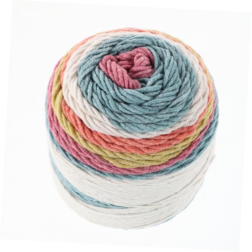 NUOBESTY Bunte Strickwolle für Diy Projekte Handstrickgarn Regenbogenfarben Weich und Anfängerfreundlich für Schals Kissen Decken und Taschen Material für Kreative Bastelarbeiten von NUOBESTY