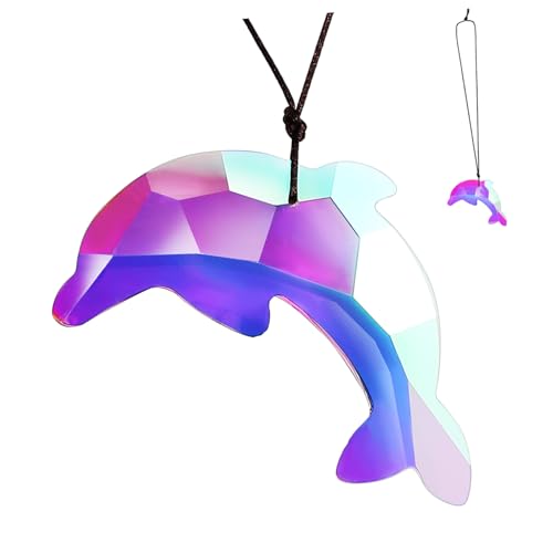 NUOBESTY Delfin-Prisma-Dekoration Zum Aufhängen Für Fenster Ornament Hängender Heim Und Garten-dekor Einfache Reinigung von NUOBESTY