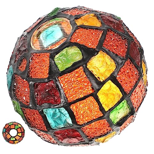 NUOBESTY Bunter Lampenschirm Retro Mosaik Tischlampenschirm für Deckenleuchten Elegantes Design für Schlafzimmer Büros und Restaurants Dekorativer Lichtdiffusor von NUOBESTY