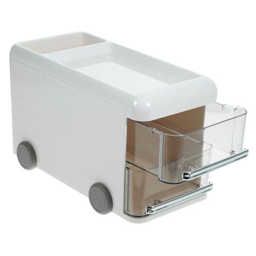 NUOBESTY Bus Förmiger Stiftehalter mit Schublade Multifunktionaler Schreibtisch Organizer aus Robustem Material Großer Stauraum für Stifte Marker Scheren Büro und Schulzubehör Weiß NUOBESTY Bus Förmiger Stiftehalter mit Schublade Multifunktionaler Schreibtisch Organizer aus Robustem Material Großer Stauraum für Stifte Marker Scheren Büro und Schulzubehör Weiß von NUOBESTY
